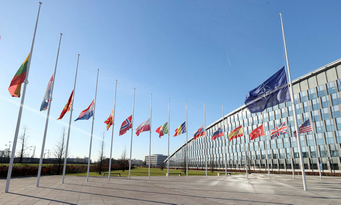 Drapelele NATO, arborate la jumătate de catarg în urma cutremurului din Turcia