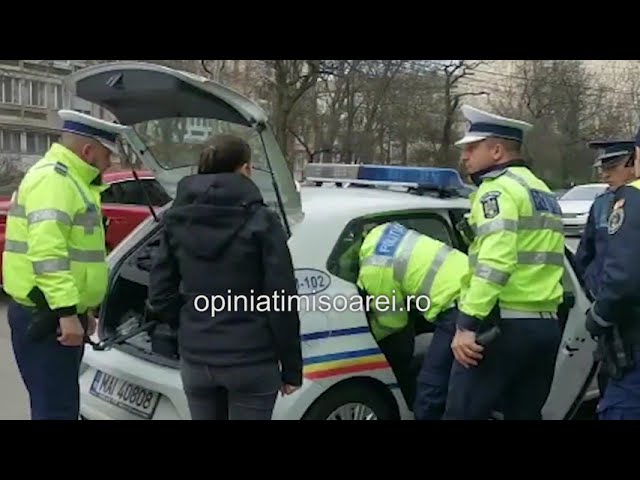 (VIDEO) Șofer drogat și fără permis, urmărit de poliție
