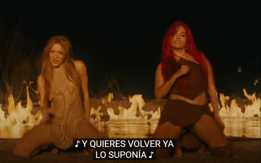 Shakira alături de Karol G