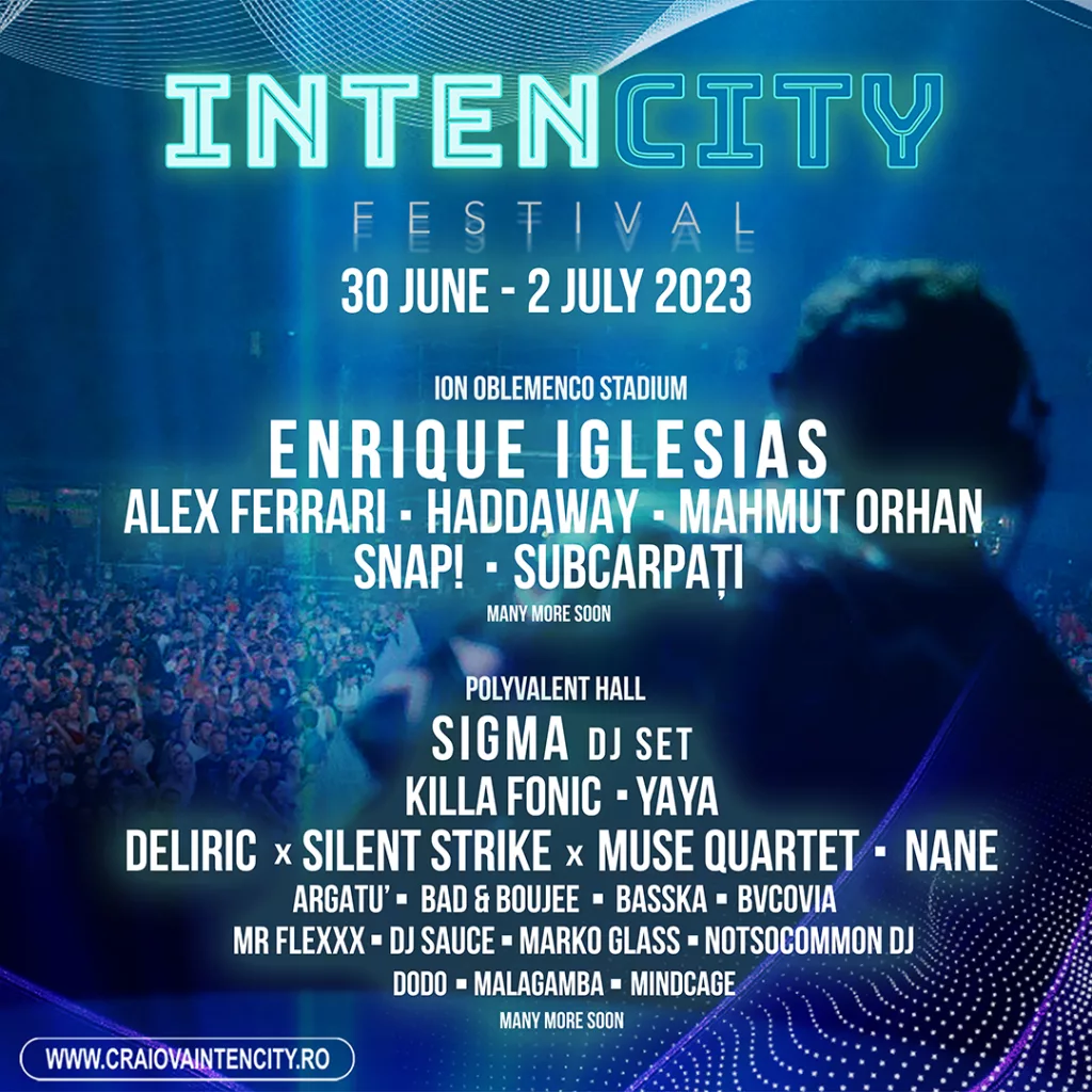 IntenCity a anunţat primii artişti. Enrique Iglesias vine la Craiova