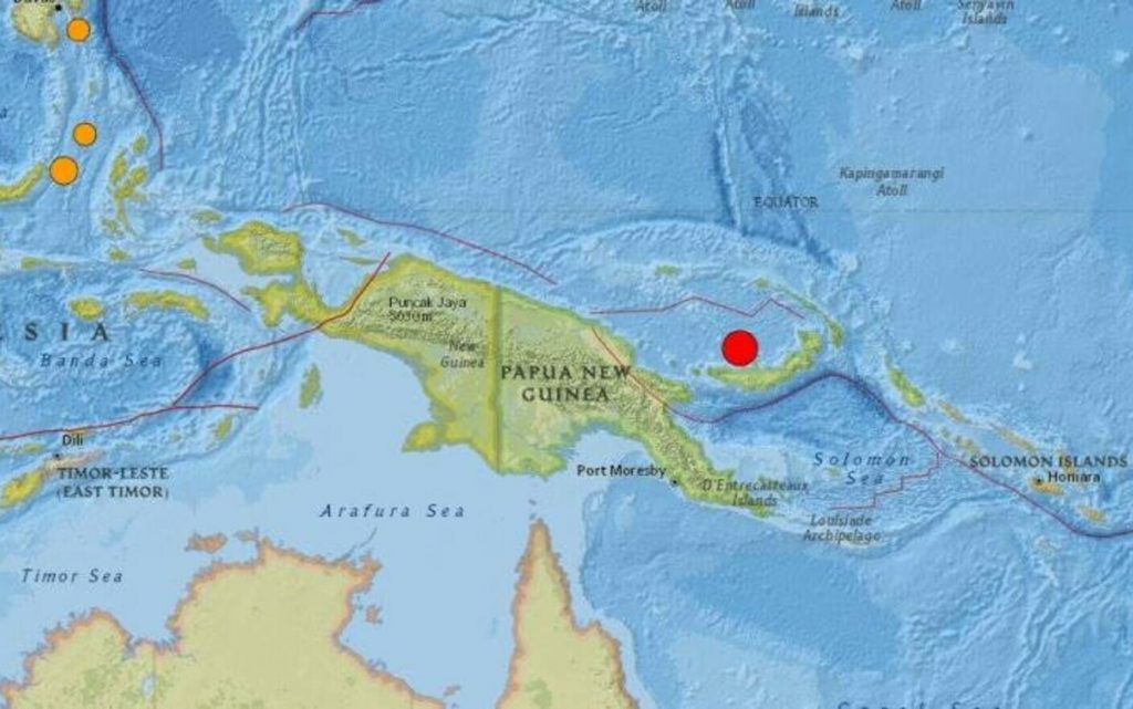 Cutremur puternic, în Papua Noua Guinee