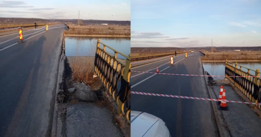 Circulația pe podul peste Olt, între Drăgășani și Poganu, închisă