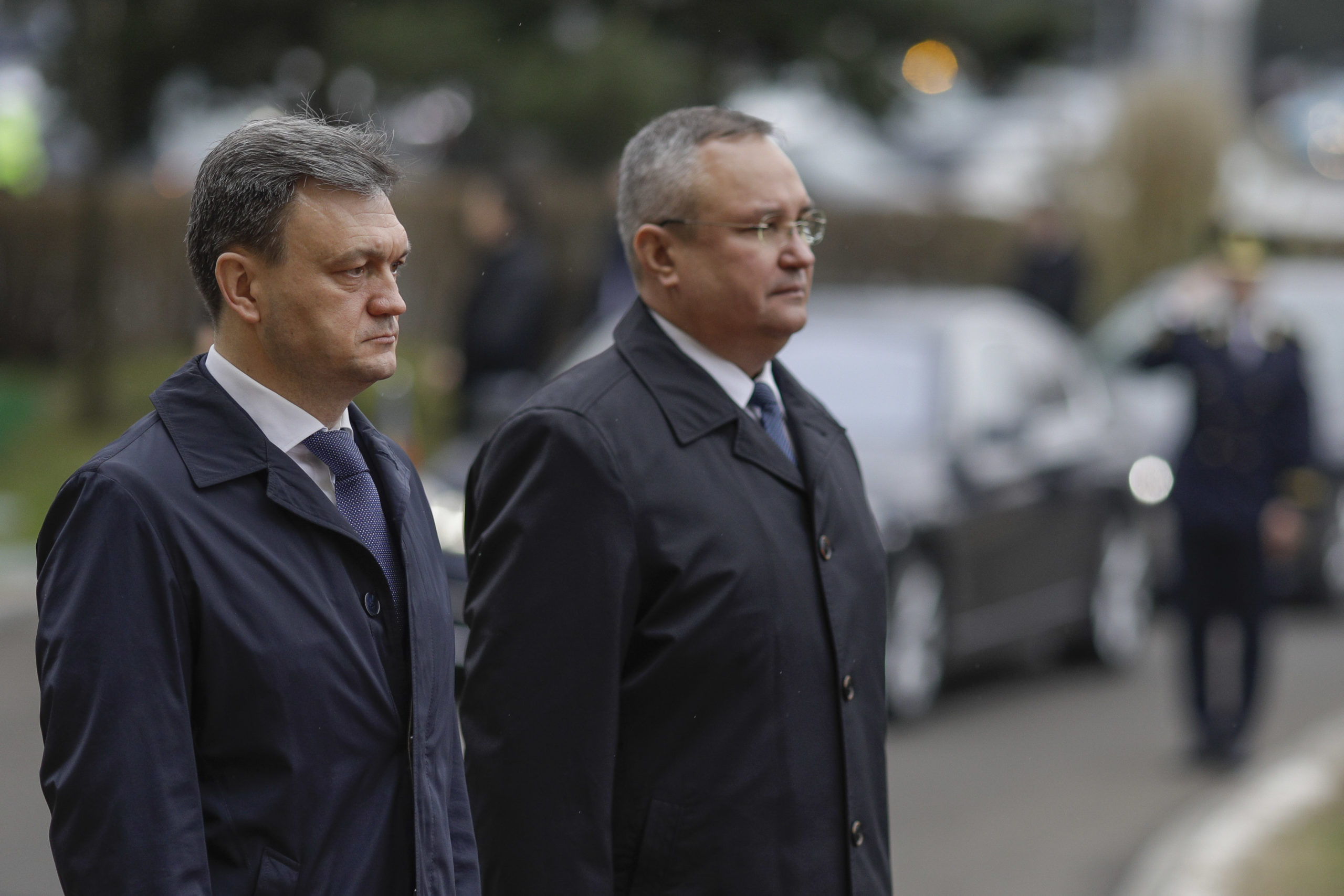 Prim-ministrul Republicii Moldova, Dorin Recean, a fost primit, miercuri, la Palatul Victoria, de premierul Nicolae Ciucă (INQUAM Photos Octav Ganea)
