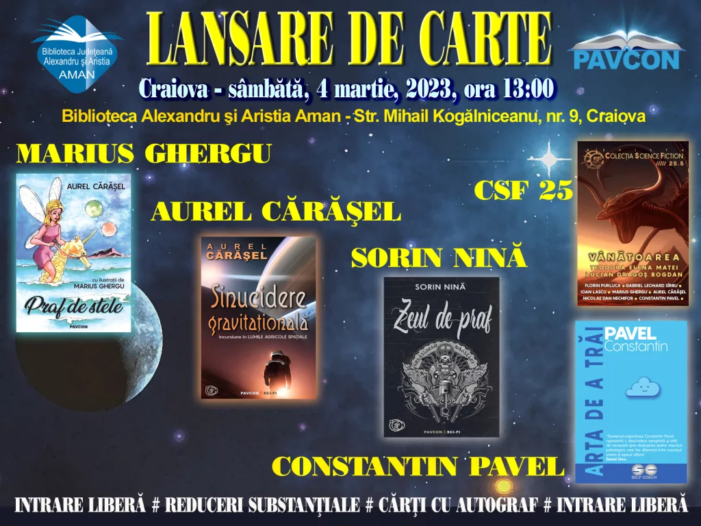Lansări de carte la Biblioteca „Aman“