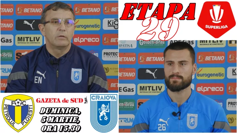 Petrolul – „U“ Craiova | Eugen Neagoe şi Gjoko Zajkov nu se tem de „lupi“