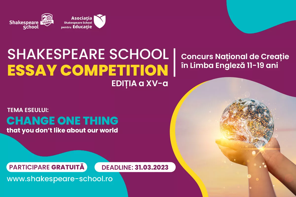 Ultimele zile de înscriere la Shakespeare School Essay Competition – ediția #15!