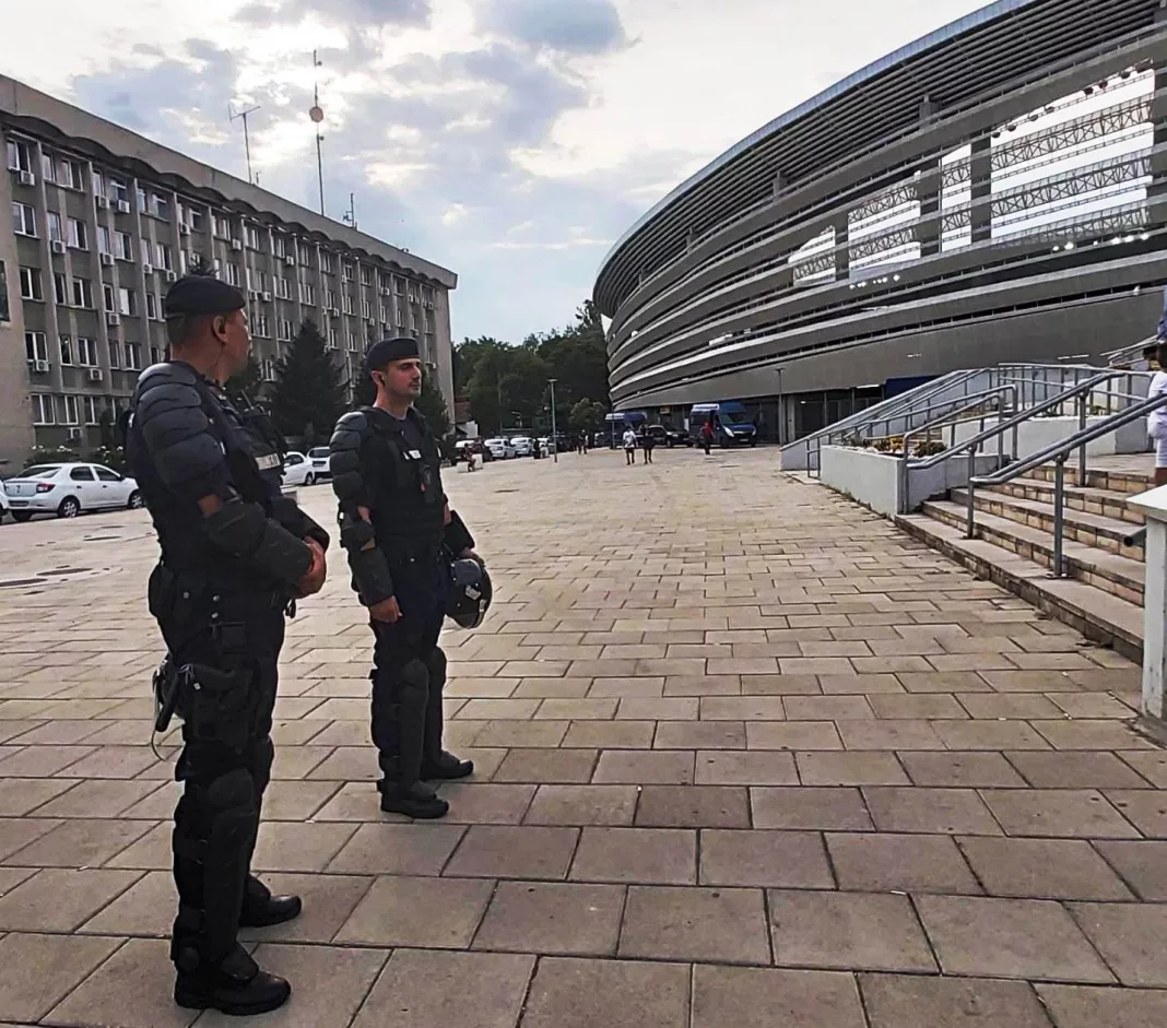 Măsuri de ordine asigurate de jandarmi la manifestările sportive din municipiul Târgu Jiu
