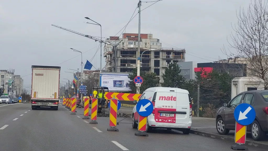 S-au reluat lucrările la Pasajul Electroputere. Vor fi restricţii de circulaţie