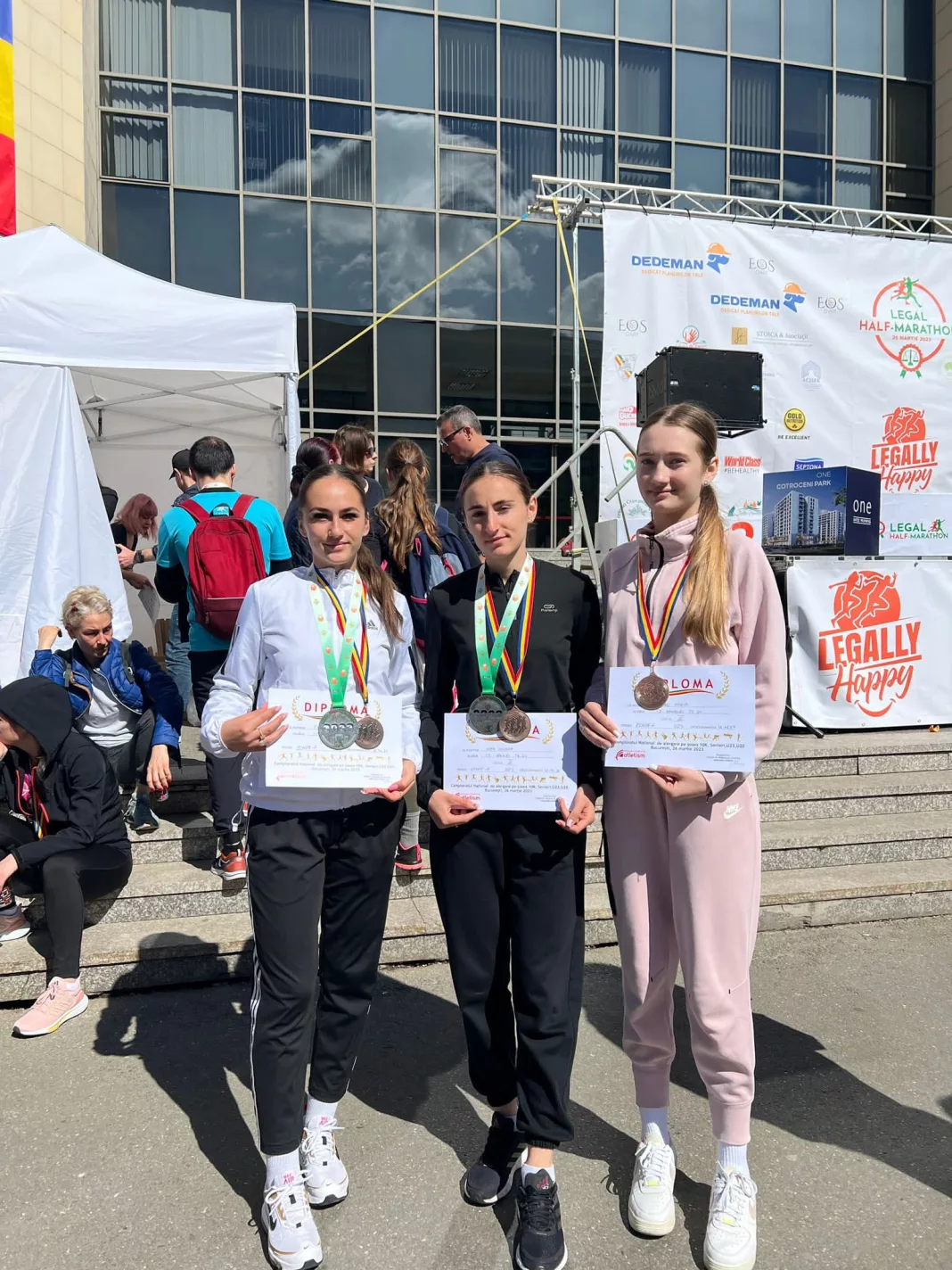 Medalii obținute de sportivii gorjeni la competiții de atletism din București