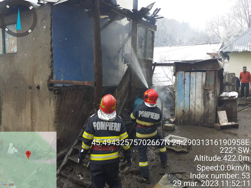 Vâlcea: Incendiu la o locuință din Câineni Mari