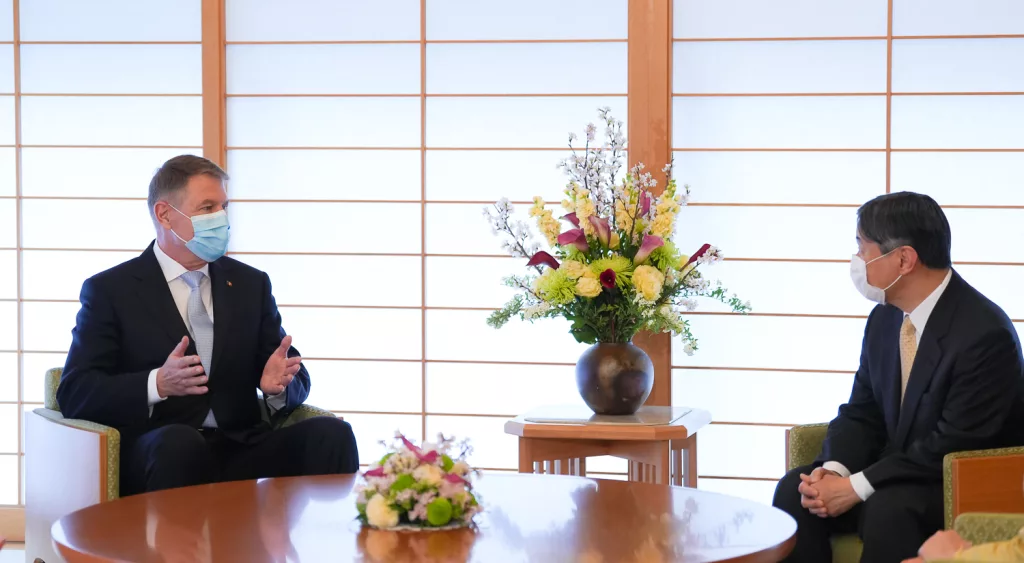 Klaus Iohannis a fost primit de împăratul japonez Naruhito