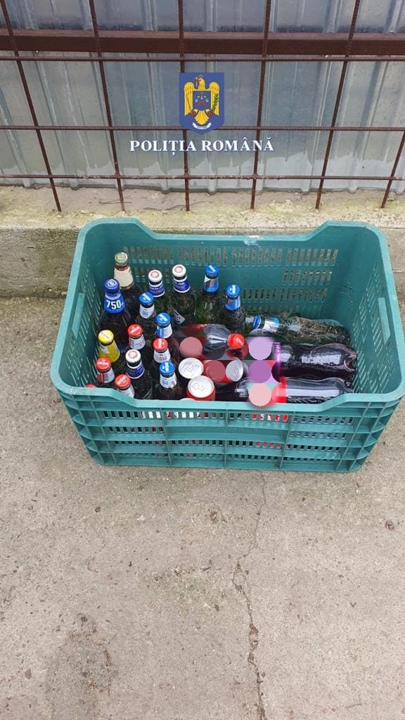 Doi minori din Târgu Jiu, anchetați după ce au furat sticle cu bere din câteva magazine