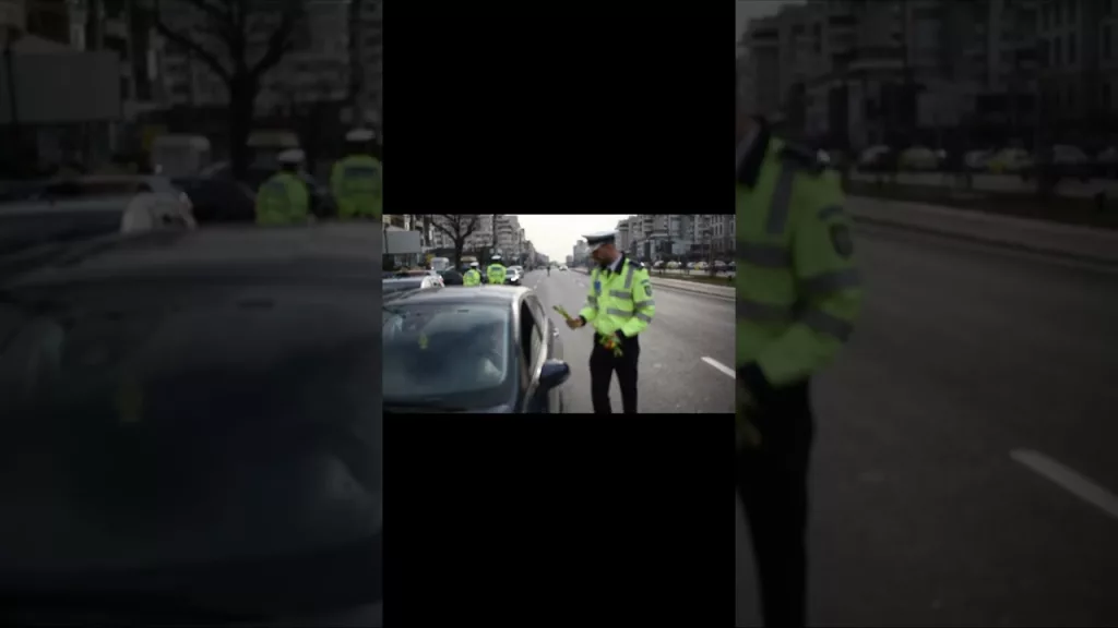 (VIDEO) Craiova: Intervenție cu flori în trafic