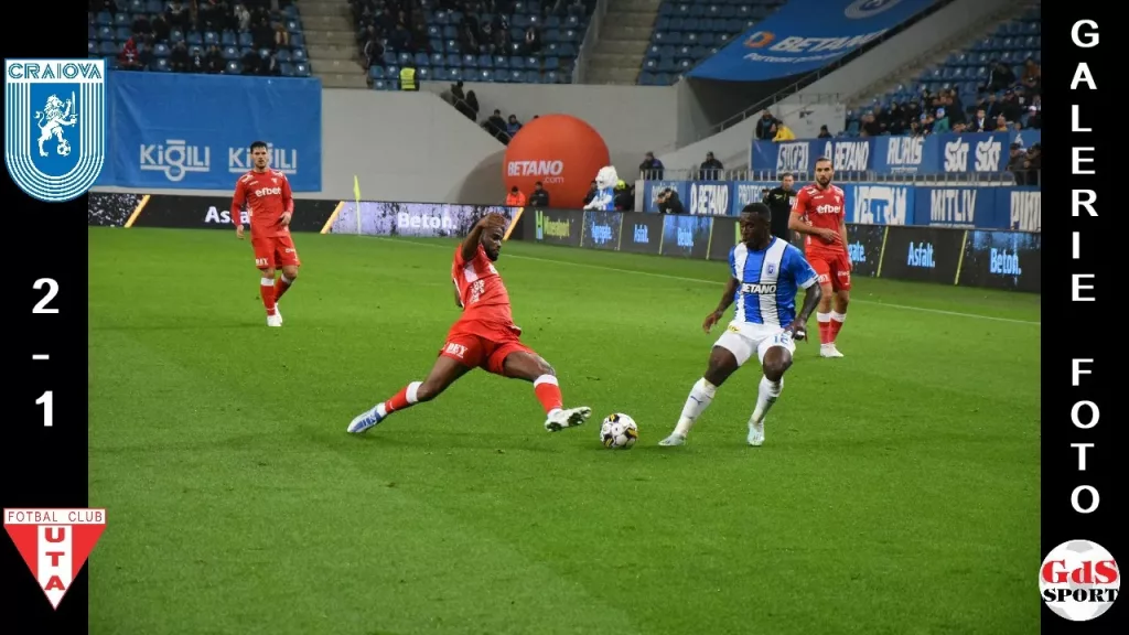 Universitatea Craiova – UTA Arad 2-1, în imagini