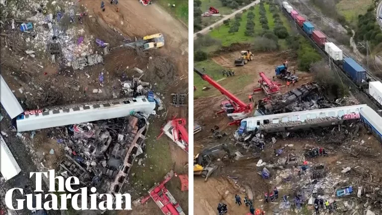 (VIDEO) Şeful gării din Larisa a fost arestat după accidentul feroviar din Grecia