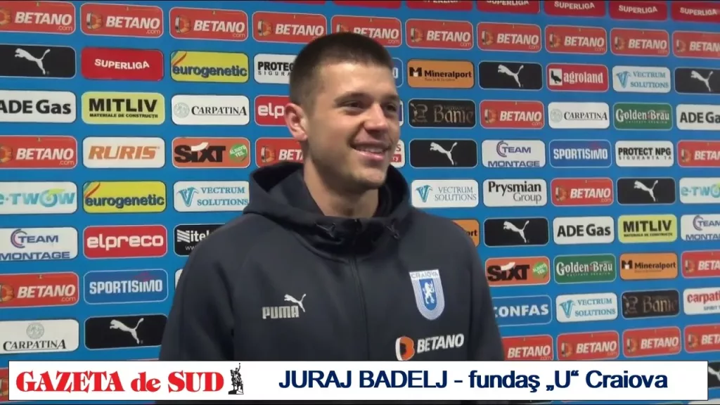 Juraj Badelj, încântat după debutul la Universitatea Craiova