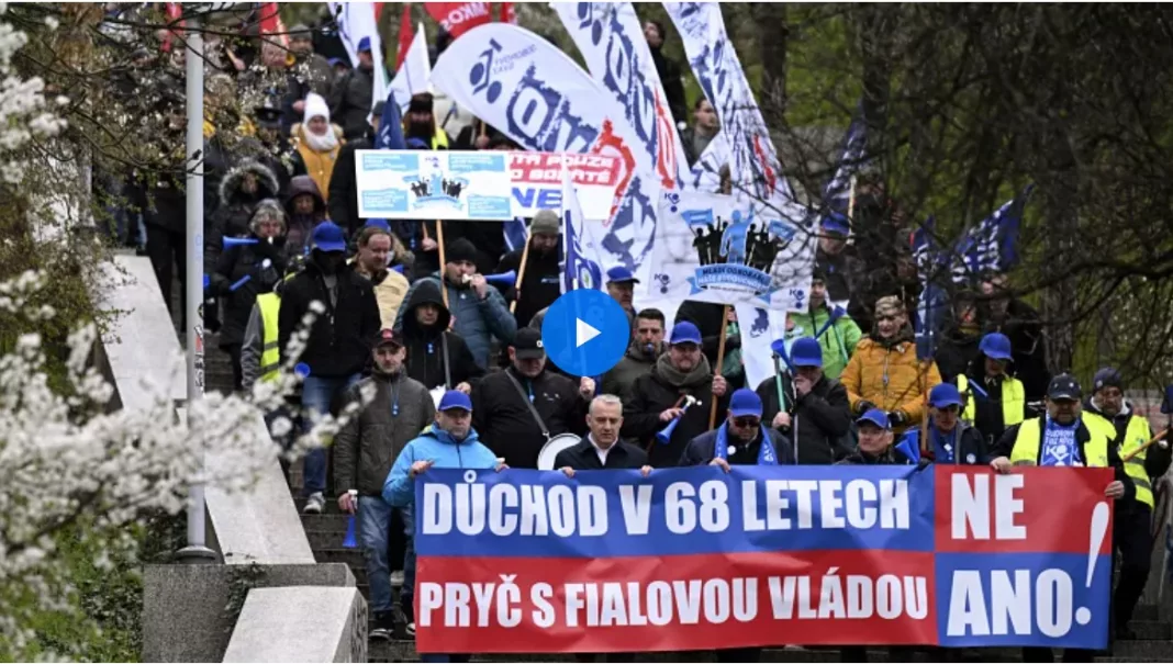 Au fost proteste în Praga împotriva reformei pensiilor