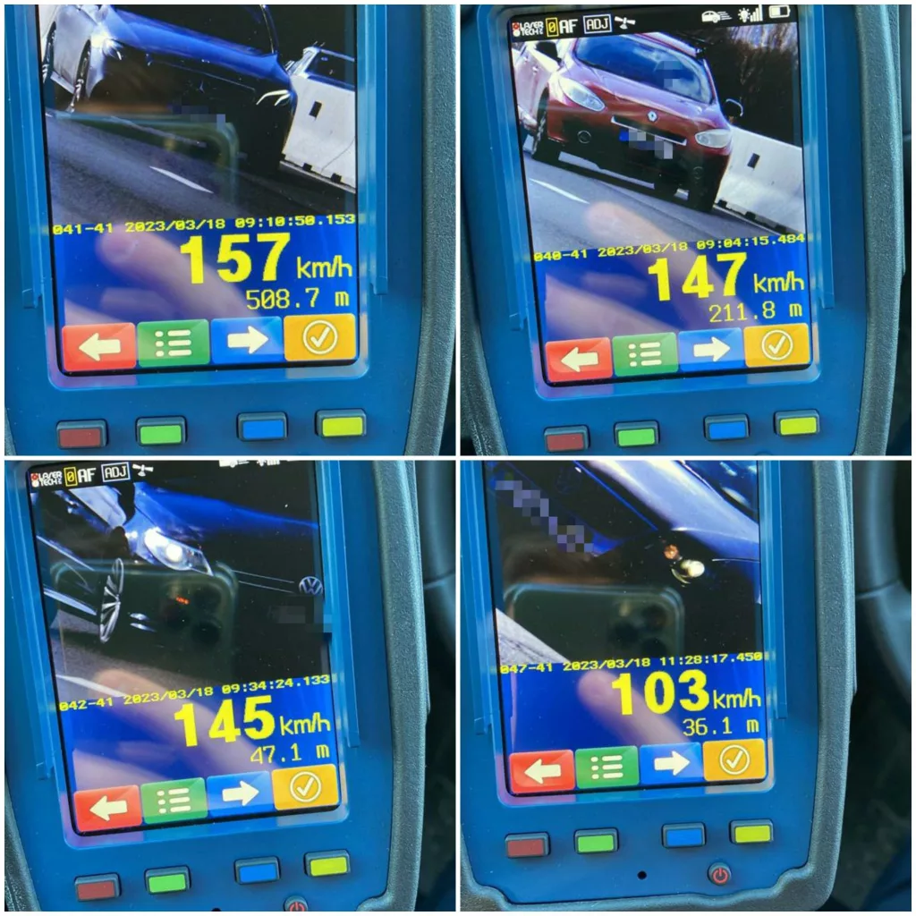 Acțiune ”Blitz” a polițiștilor doljeni: 137 de șoferi vitezomani, sancționați