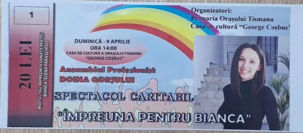 Spectacol caritabil la Tismana pentru salvarea unei tinere
