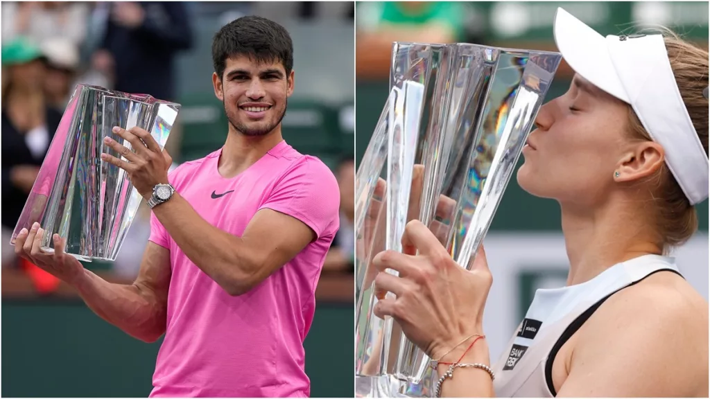 Elena Rybakina şi Carlos Alcaraz, marii campioni de la Indian Wells