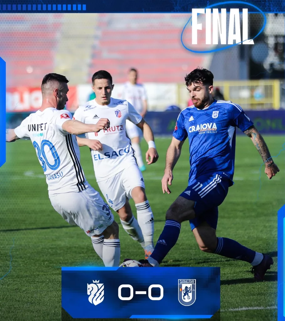 FC Botoșani – FCU Craiova 0-0 | Remiză albă în Moldova