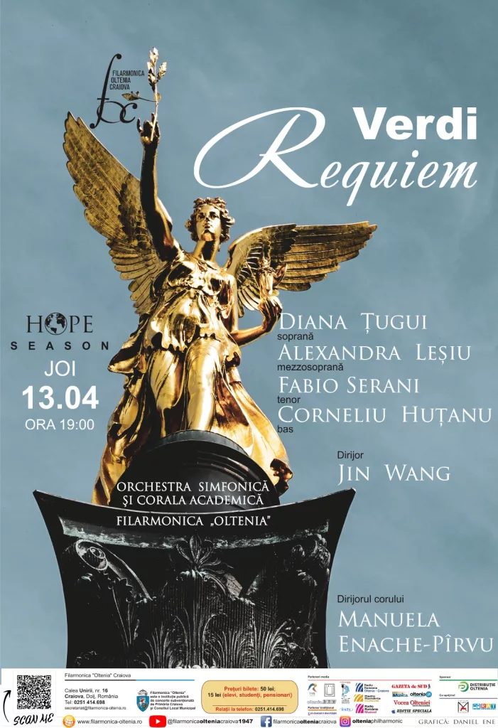 ”Requiem-ul” de Verdi pe scena Filarmonicii ”Oltenia”