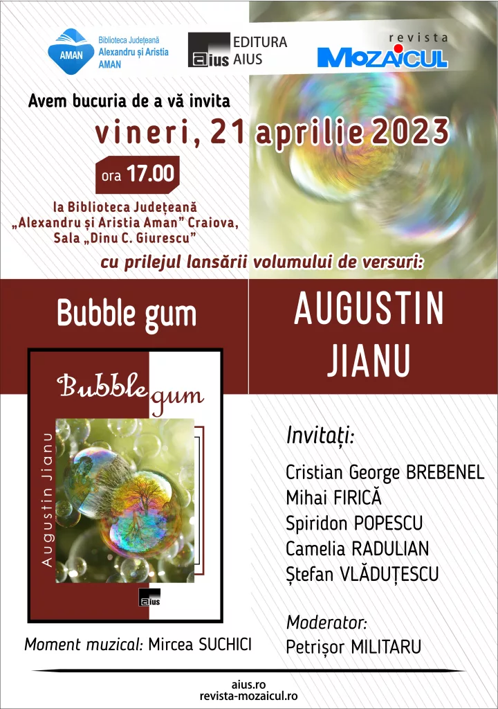 Lansarea volumului „Bubble gum” la „Aman“
