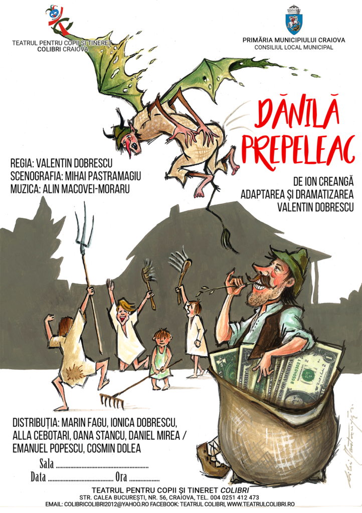 Spectacolele Teatrului Colibri în perioada 21 – 24 aprilie
