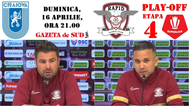 „U“ Craiova – FC Rapid | Mutu și Morais au prefațat derbiul din Bănie