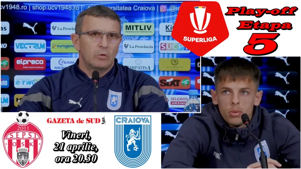 Sepsi – “U” Craiova / Eugen Neagoe şi Alex Cîmpanu au prefaţat meciul de la Sf. Gheorghe