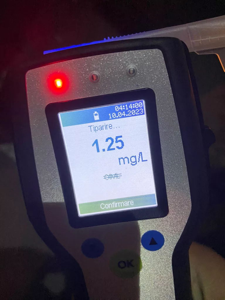 (VIDEO) Dolj: Depistat în trafic fără permis și cu o alcoolemie de 1,25 mg/l alcool