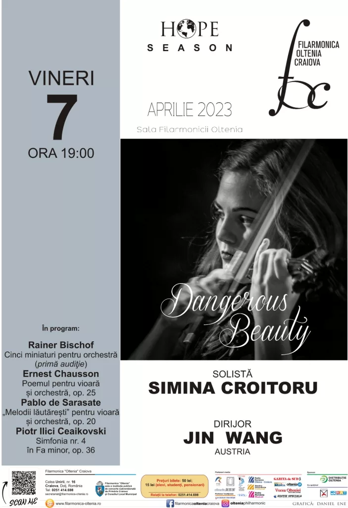 Filarmonica Oltenia va prezenta Dangerous Beauty