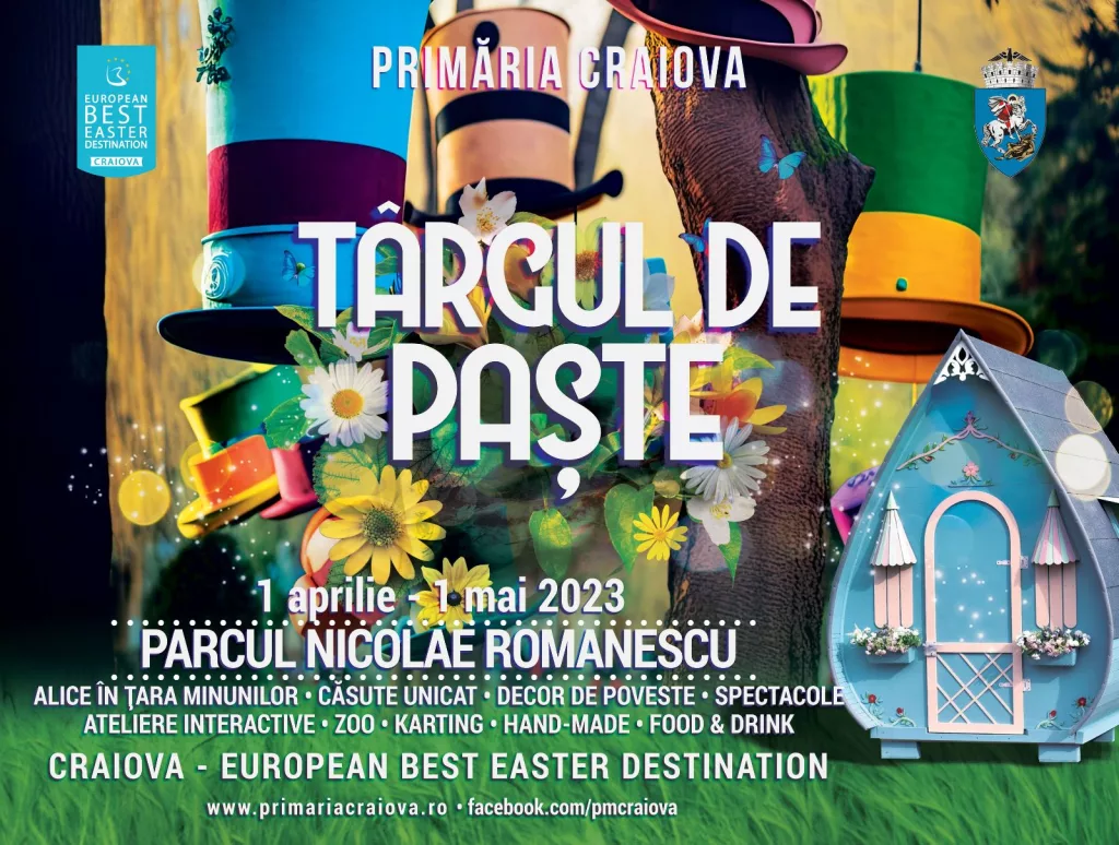Alice în Țara Minunilor deschide Târgul de Paște de la Craiova