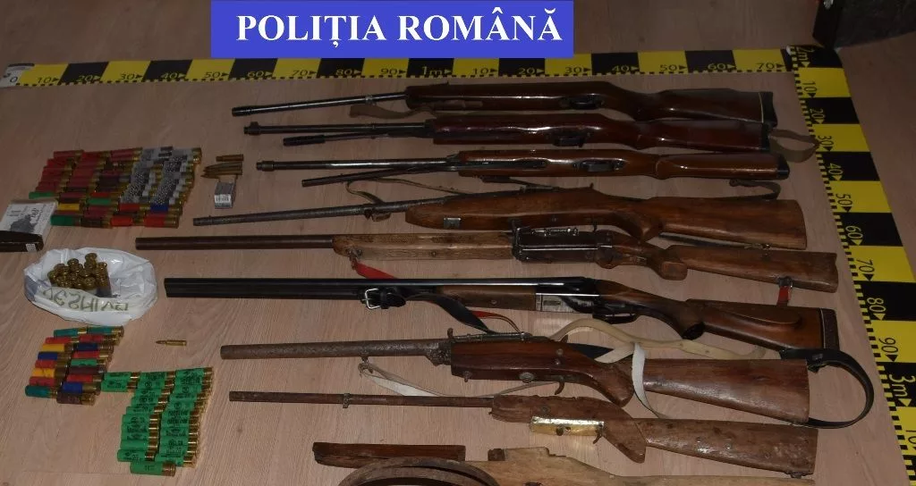 IGPR a confiscat carne de vânat, arme, muniție, mașini și multe altele