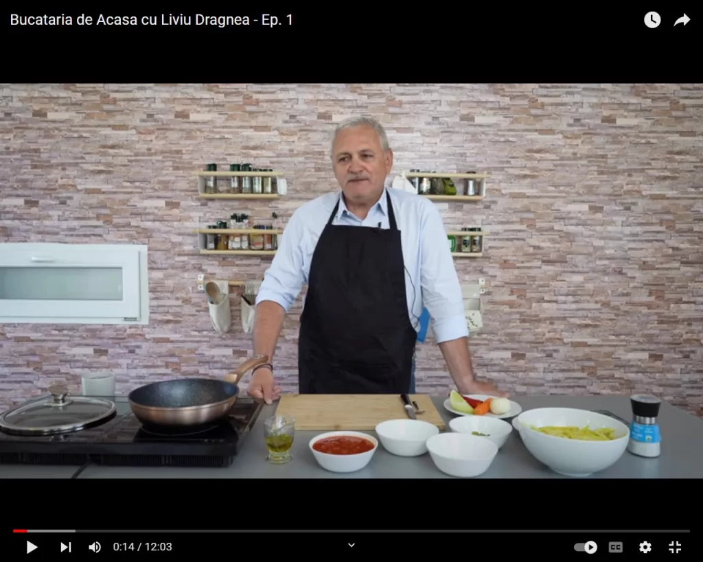 Valuri de băşcălie după ce Liviu Dragnea s-a făcut bucătar pe Youtube: „Ce gospodină frumoasă a scos din tine puşcăria!