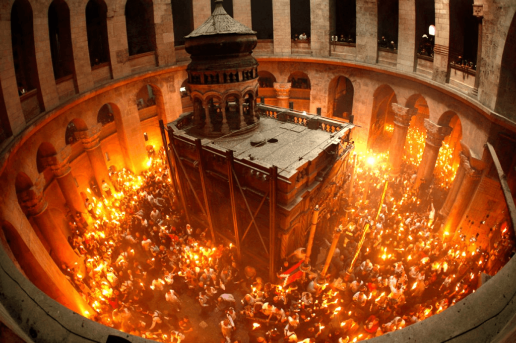 LIVE VIDEO Lumina Sfântă de la Ierusalim