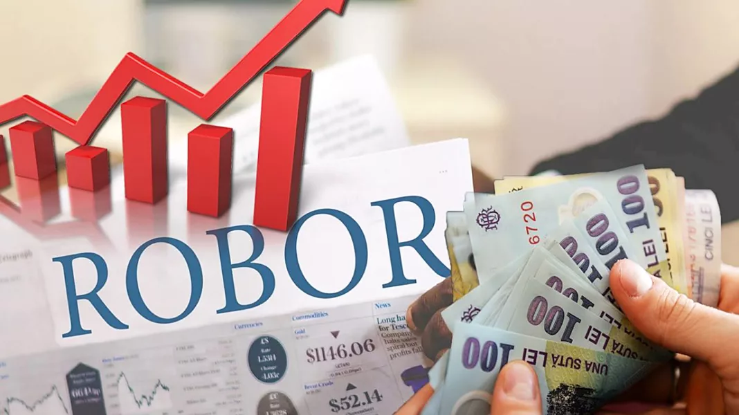 Indicele ROBOR la trei luni a coborât la 6,71% pe an
