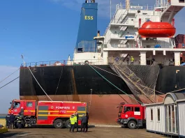 Explozie la bordul unei nave aflată în Șantierul Naval Midia Năvodari