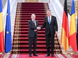Președintele României, Klaus Iohannis, și cancelarul Germaniei, Olaf Scholz