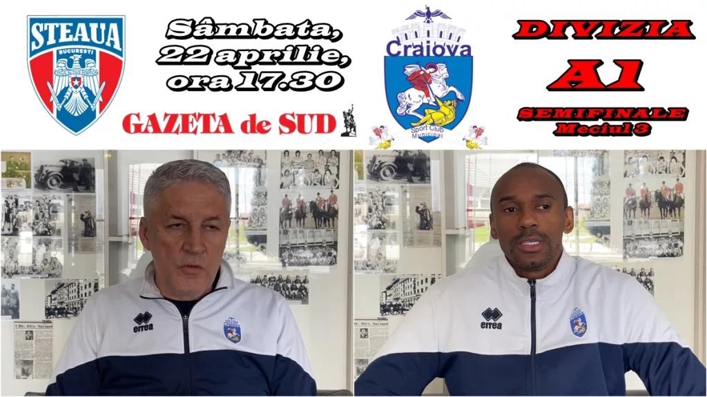 Volei (m) / SCMU Craiova luptă cu Steaua pentru a scrie istorie în Divizia A1