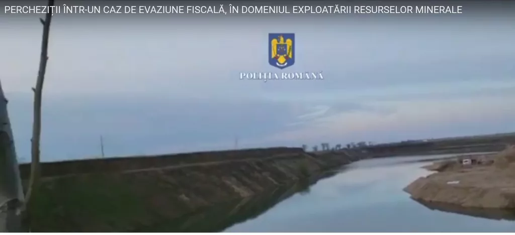 (VIDEO) Percheziții într-un caz de evaziune fiscală în domeniul resurselor minerale