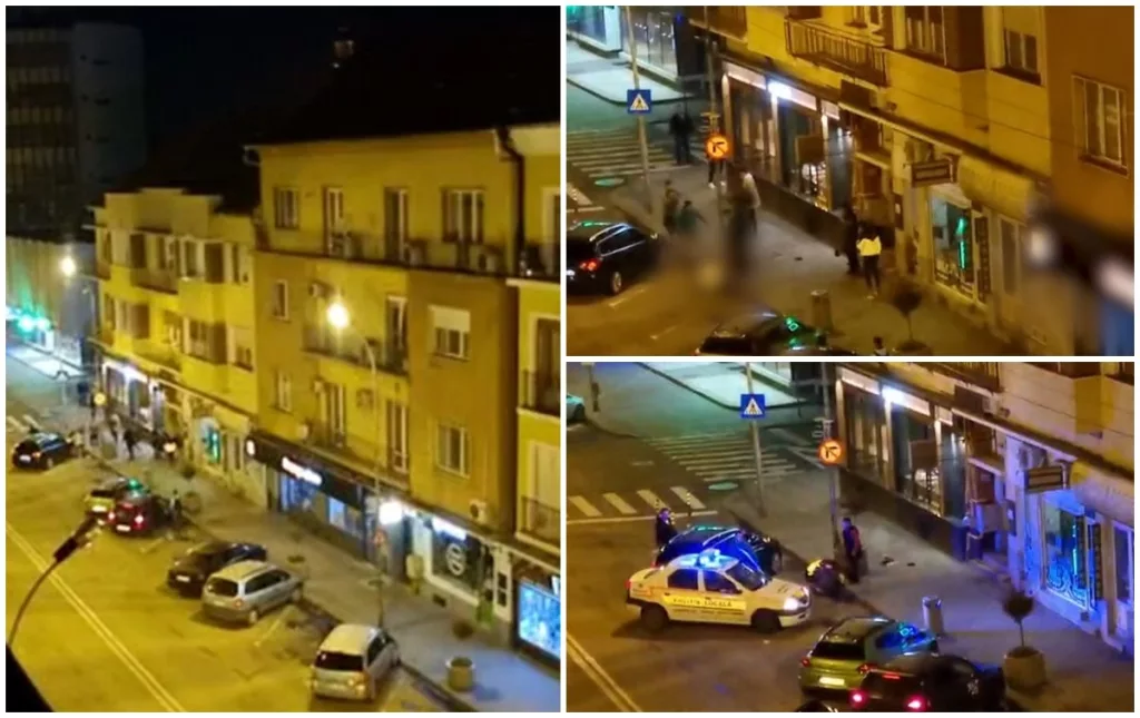(VIDEO) O tânără, lovită de un necunoscut în plină figură