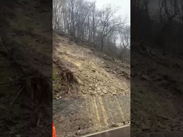 Căderi de pietre pe DN 7 în județul Vâlcea