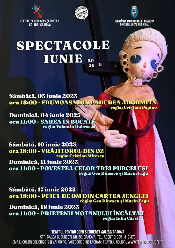 Teatrul Colibri ca un Vis din copilărie, la Zilele Craiovei