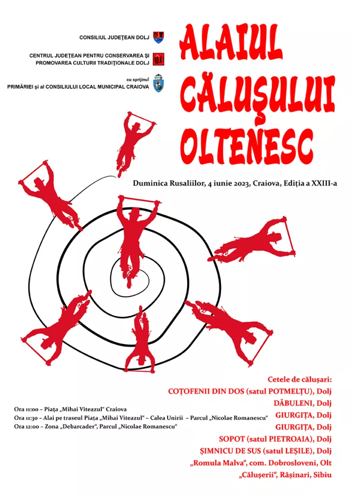 Alaiul Călușului Oltenesc și expoziții de pictură, la Zilele Craiovei 2023