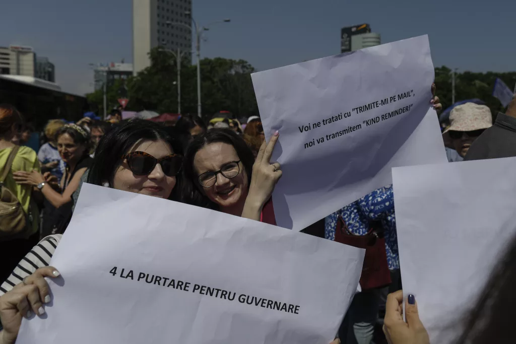 Profesorii protestează luni la Târgu Jiu