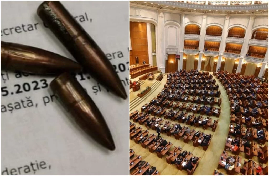 Un membru AUR a încercat să intre în Parlament cu gloanțe