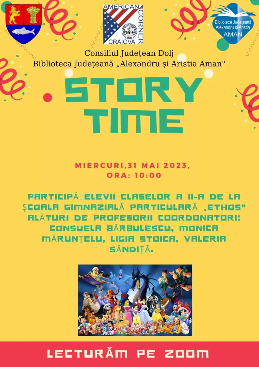 „Story Time” la Biblioteca Aman