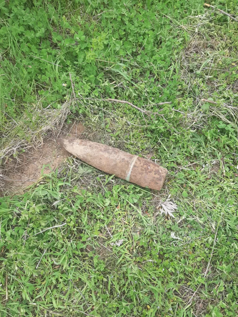 Proiectil descoperit de un mehedințean