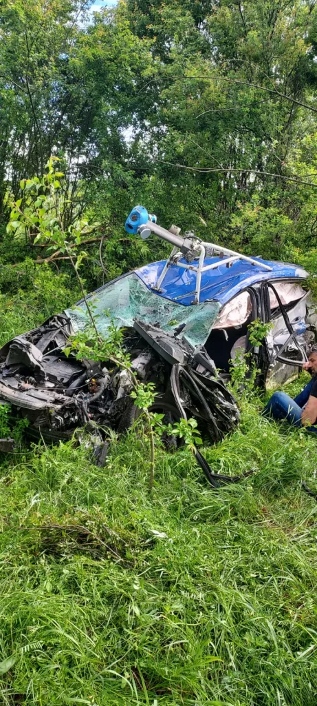 (VIDEO) Un mehedințean a scăpat cu viață după ce l-a lovit trenul